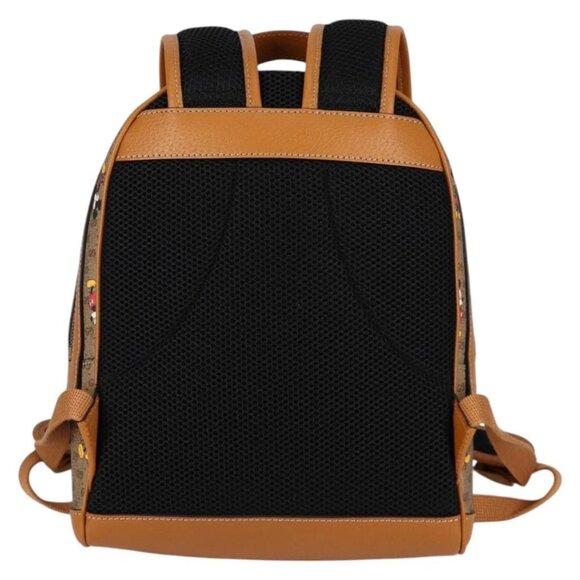 GUCCI GUCCIxDisney GG Supreme Backpack PVC Beige Gold 552884 Auth 140648M - Picture 2 of 16
